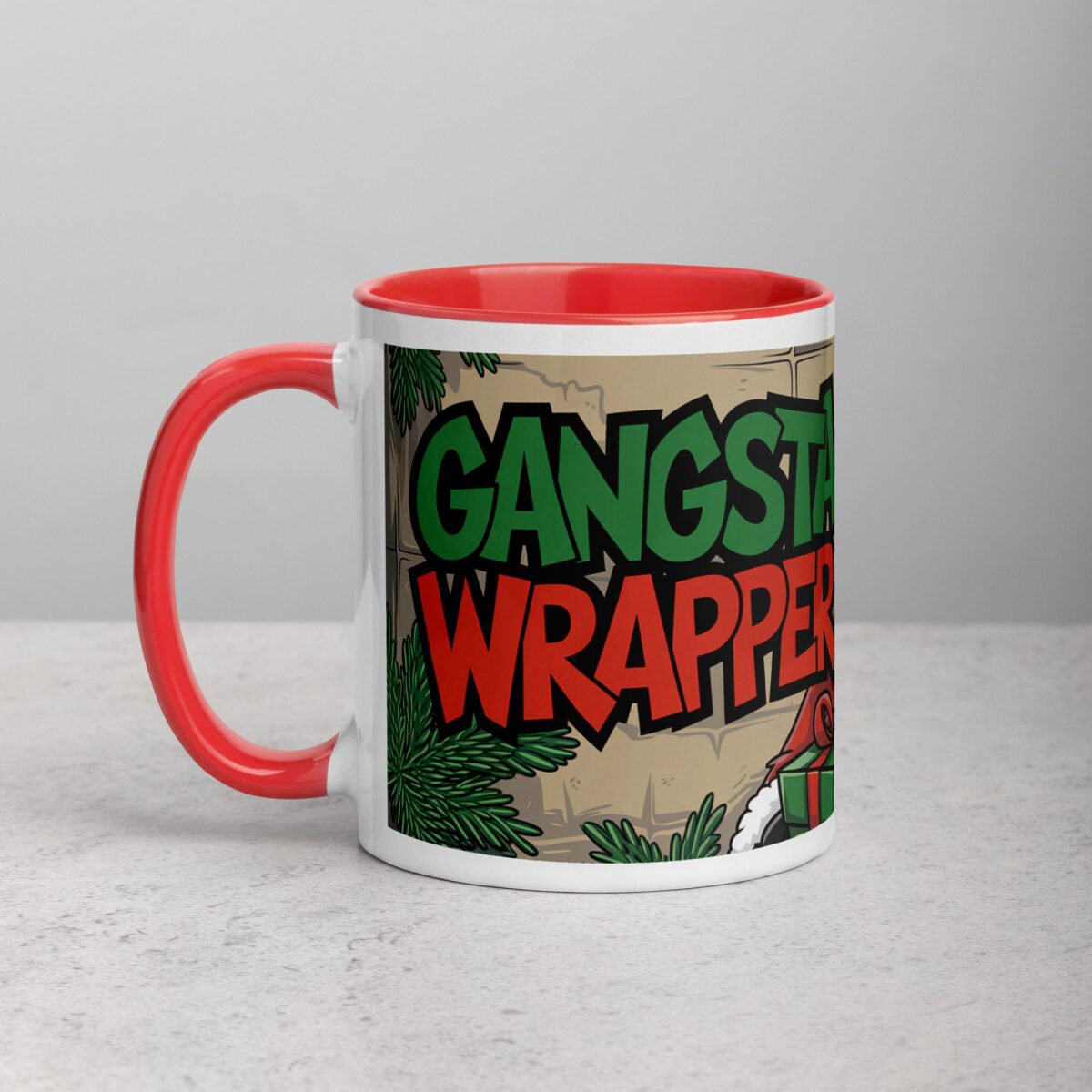 Gangsta Wrapper Christmas Santa Mug - Image 8