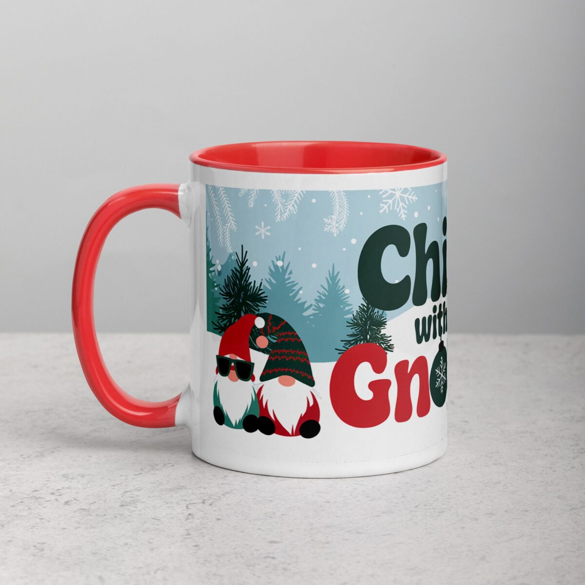 Chillin’ with My Gnomies Christmas Mug - Image 8