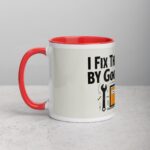 I Fix Things... By Googling It Dad Coffee Mug - Image 8