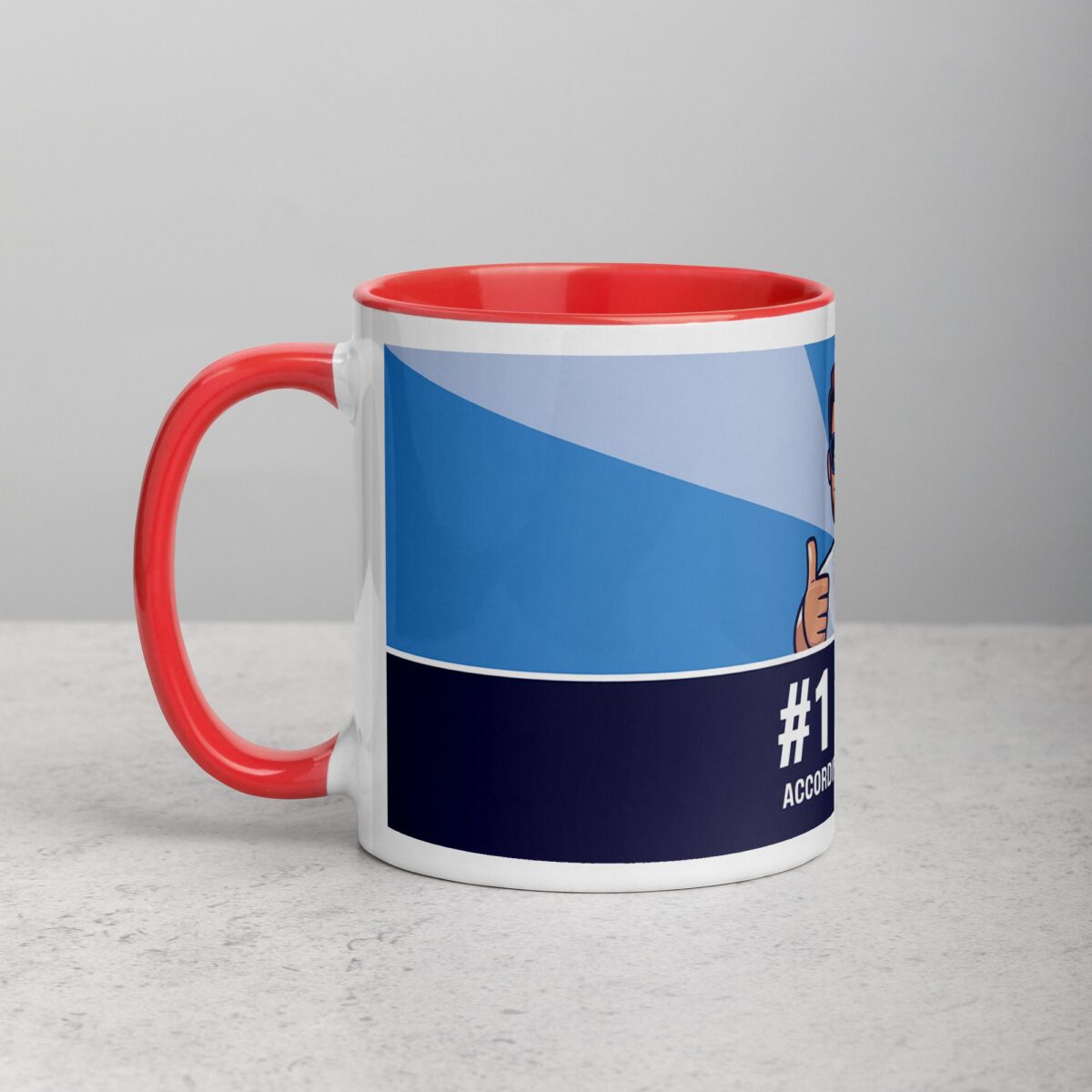 #1 Dad (According to Myself) Coffee Mug - Image 8