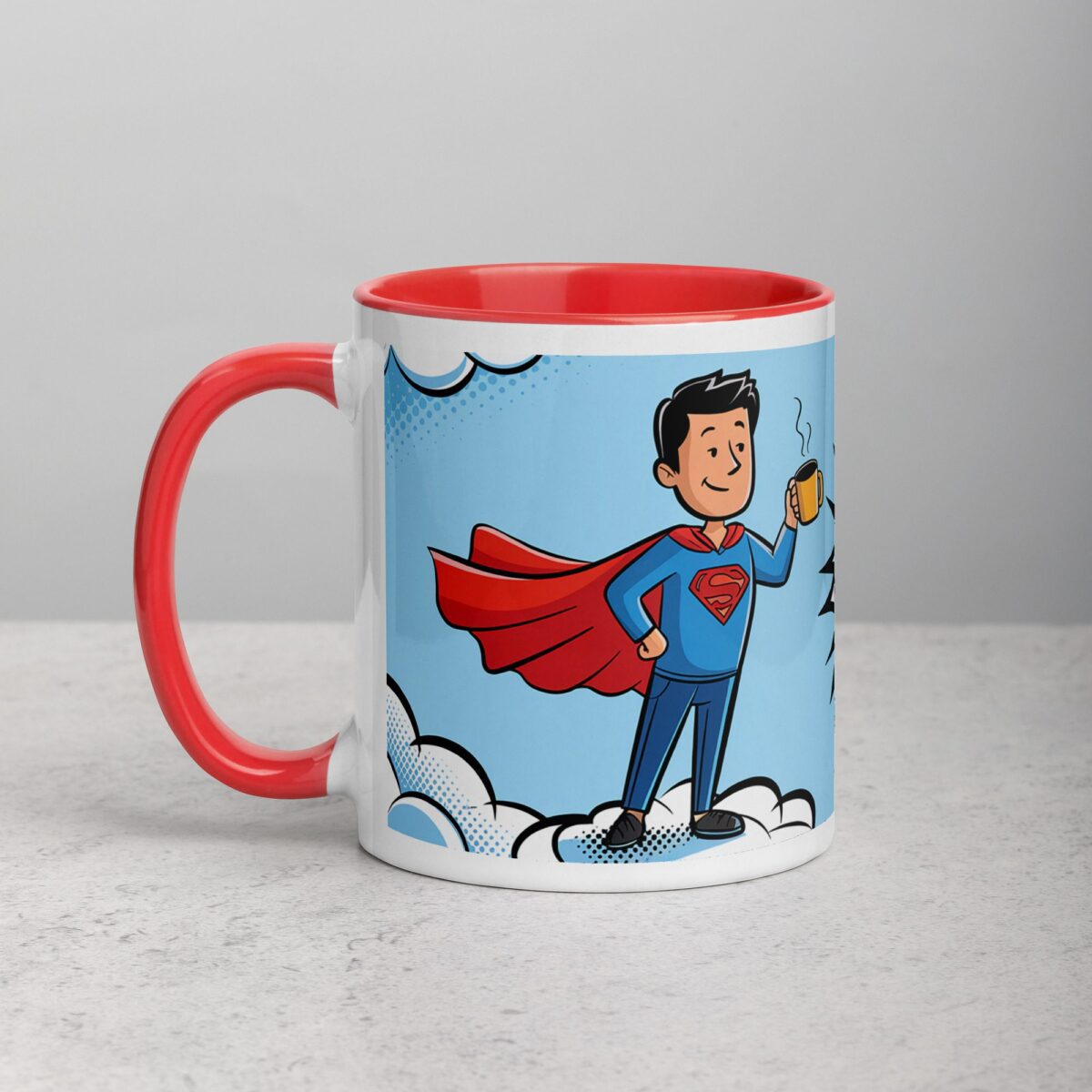 Super Dad Superhero Coffee Mug - Image 8