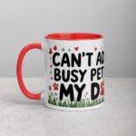 Can’t Adult, Busy Petting My Dog Mug - Image 8