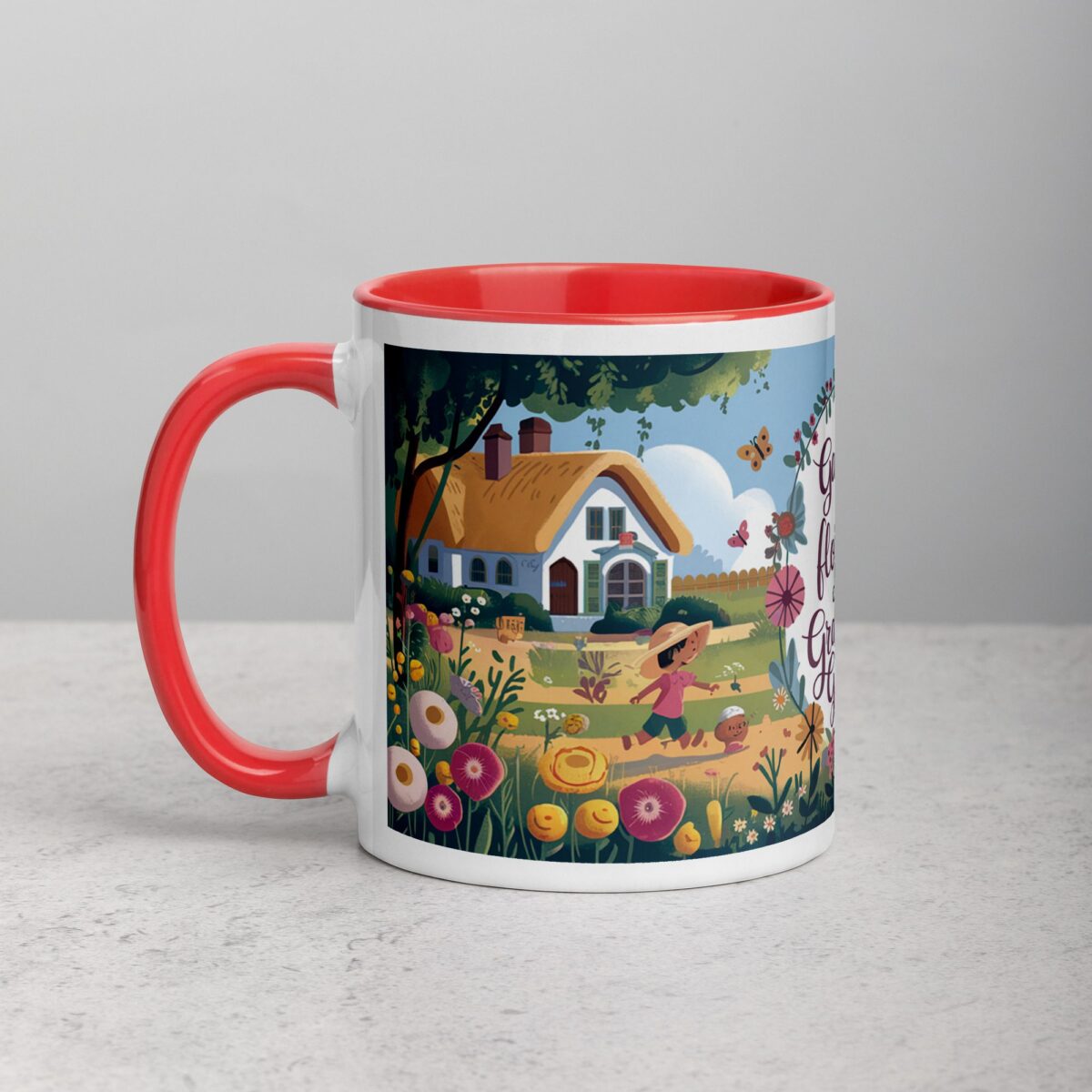 My Garden Is Full of Flowers and Grandkid Giggles Mug - Image 8
