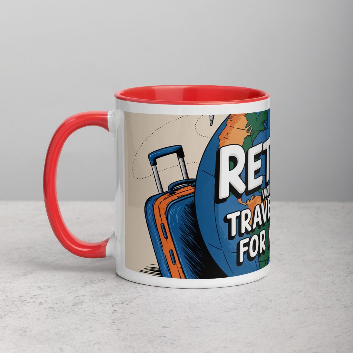Retired: World’s Best Travel Agent for Myself Mug - Image 8