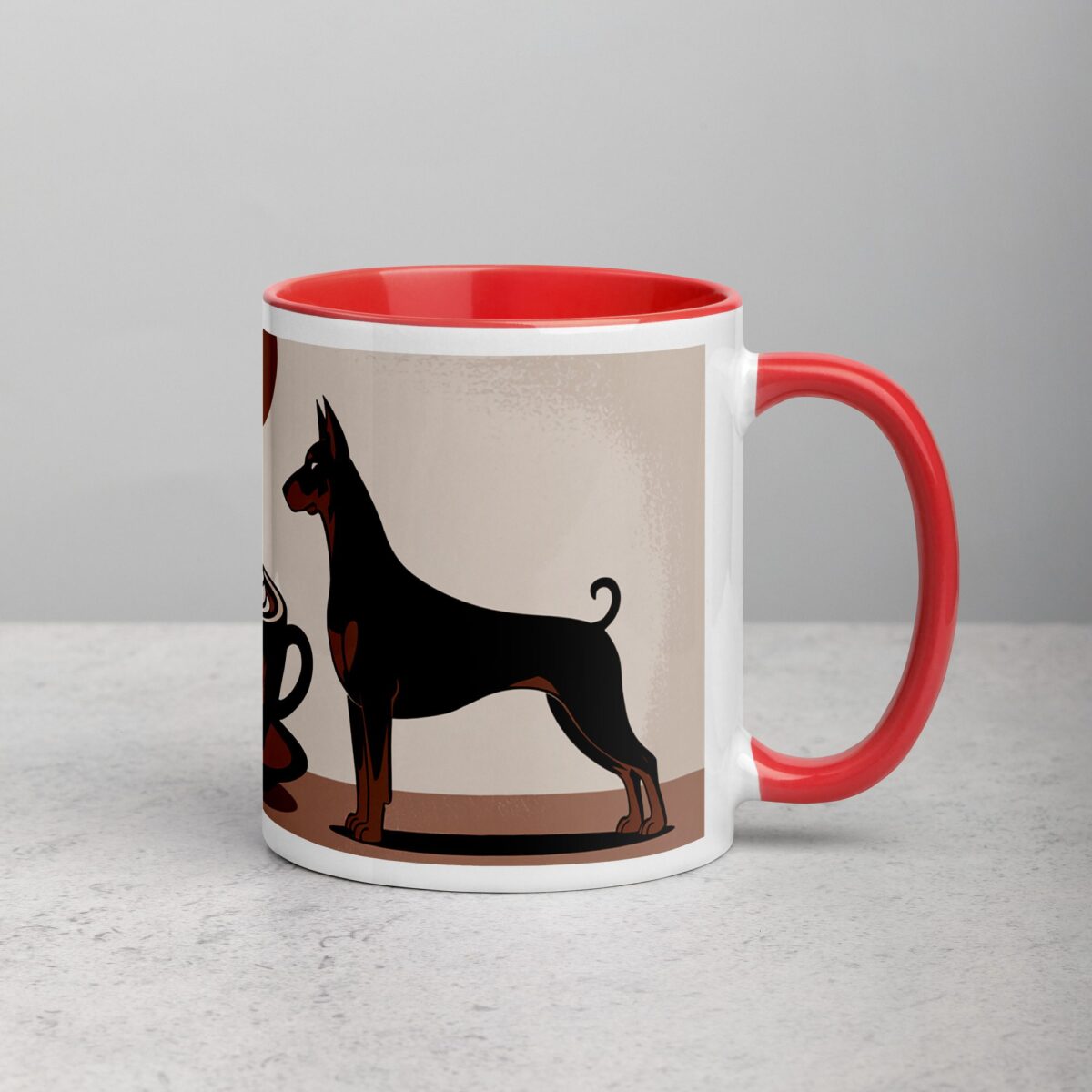 Fueled by Coffee and Doberman Love Mug - Image 9