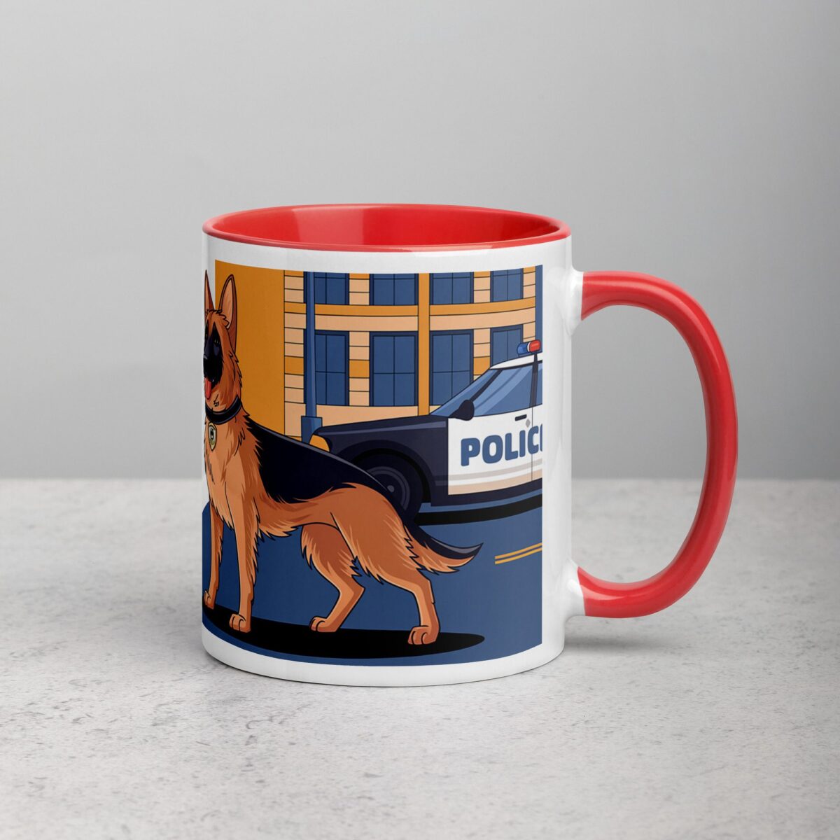 German Shepherd Patrol: Always on Duty Coffee Mug - Image 9