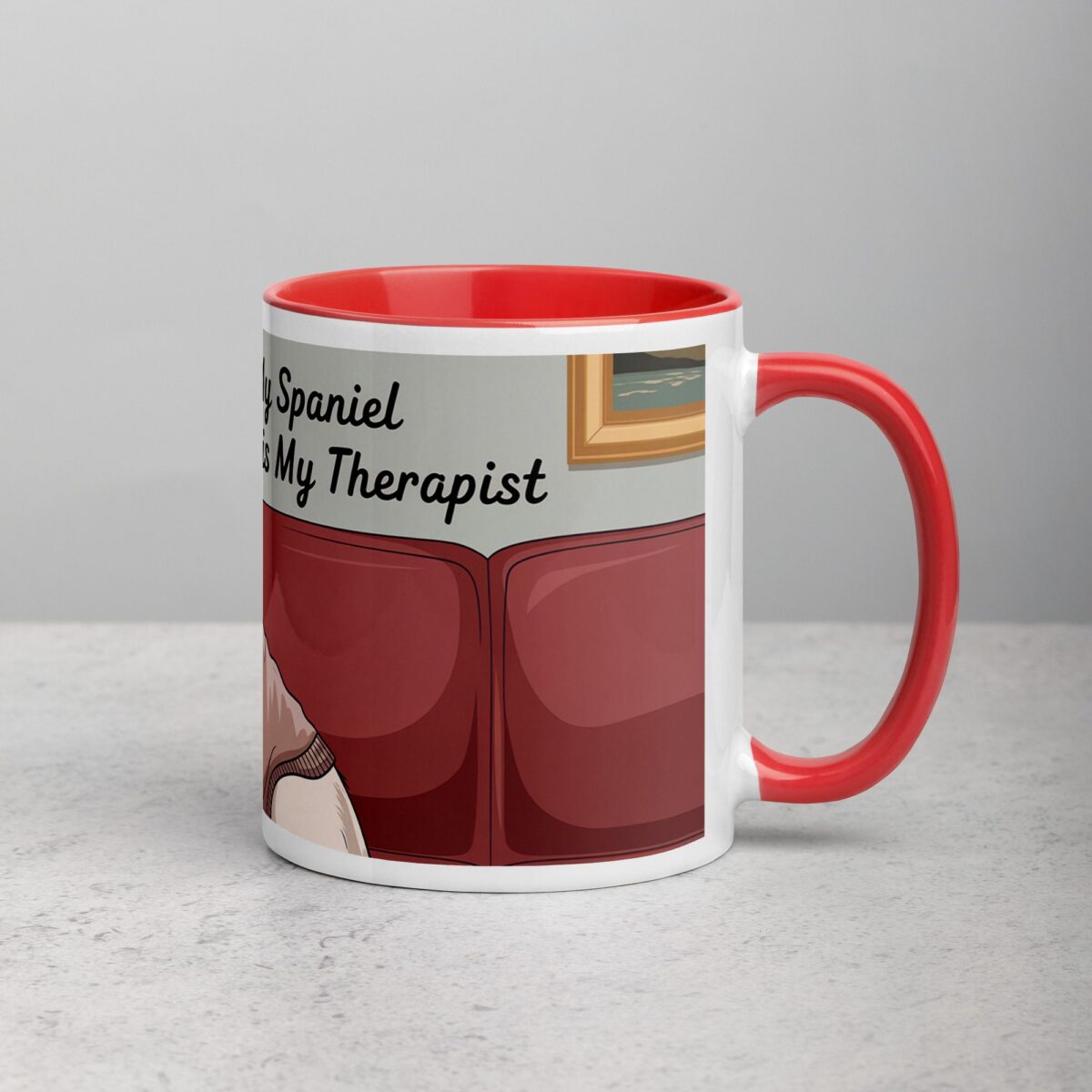 My Spaniel Is My Therapist Coffee Mug - Image 9
