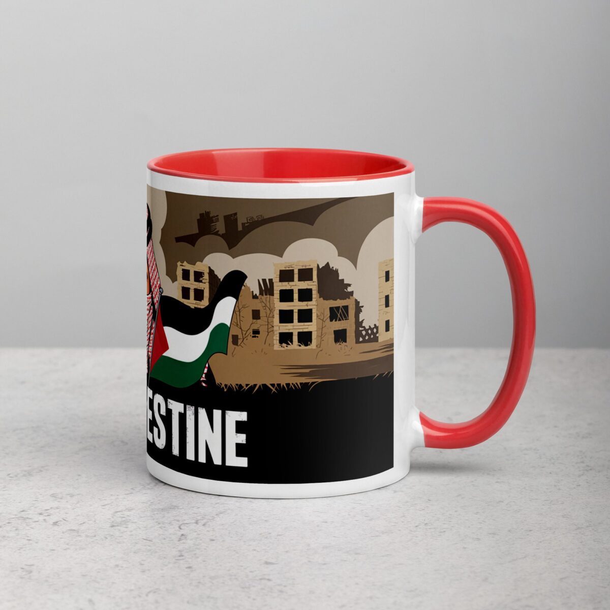Free Palestine Freedom Fighter Mug - Image 9