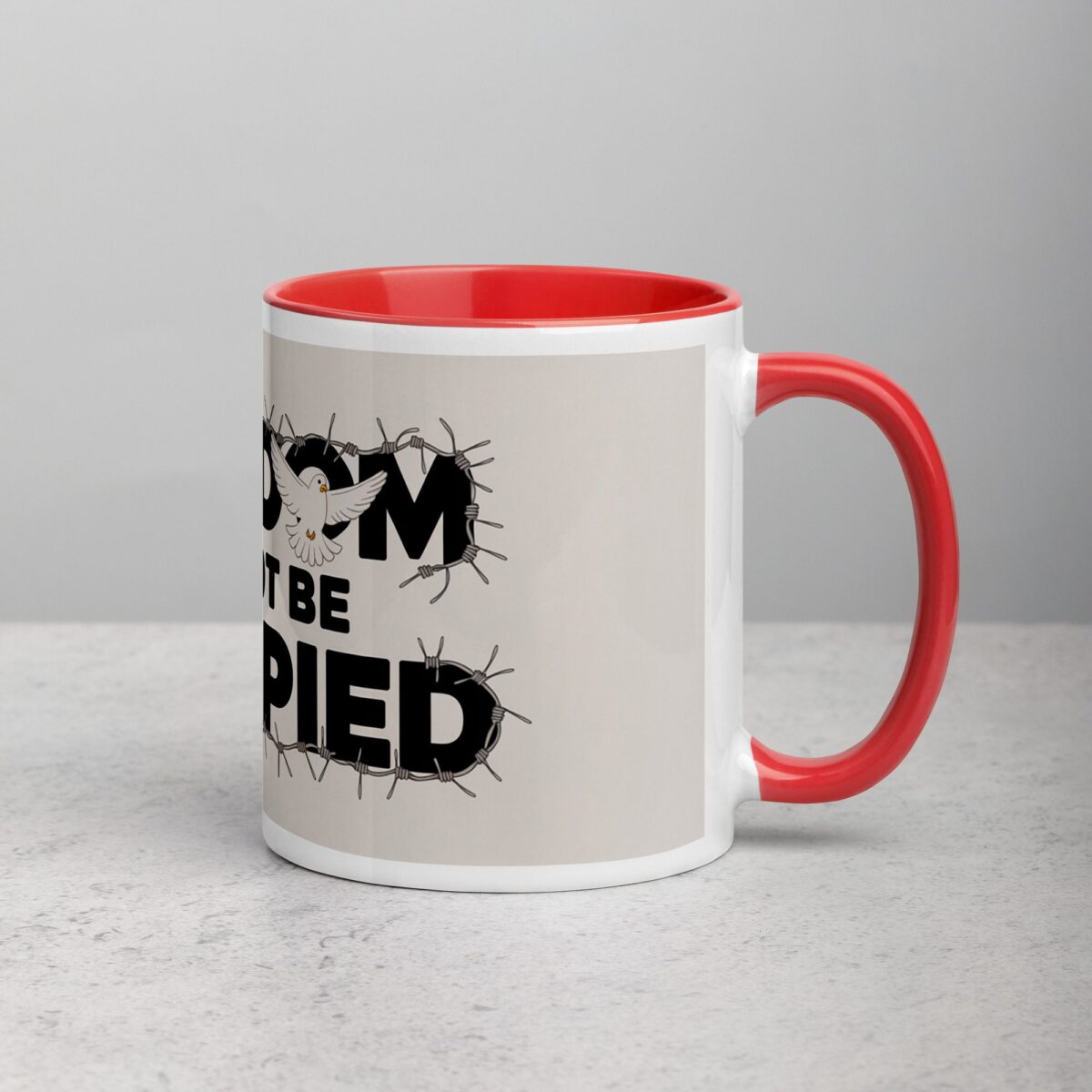 Freedom Cannot Be Occupied Palestine Mug - Image 9