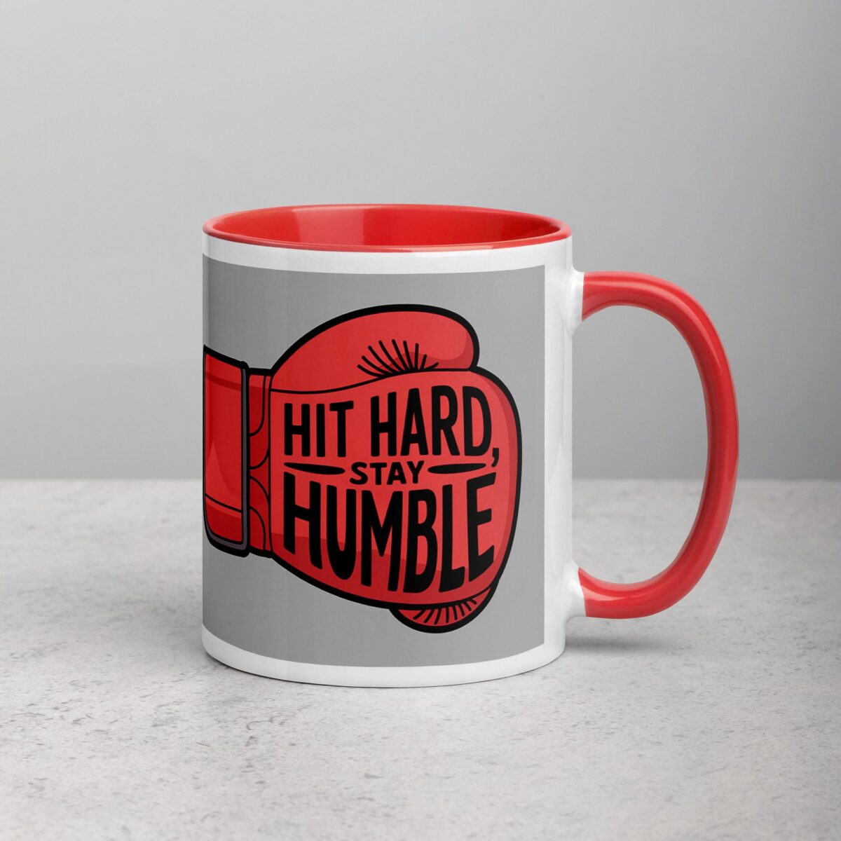 Hit Hard, Stay Humble Boxing Mug - Image 9