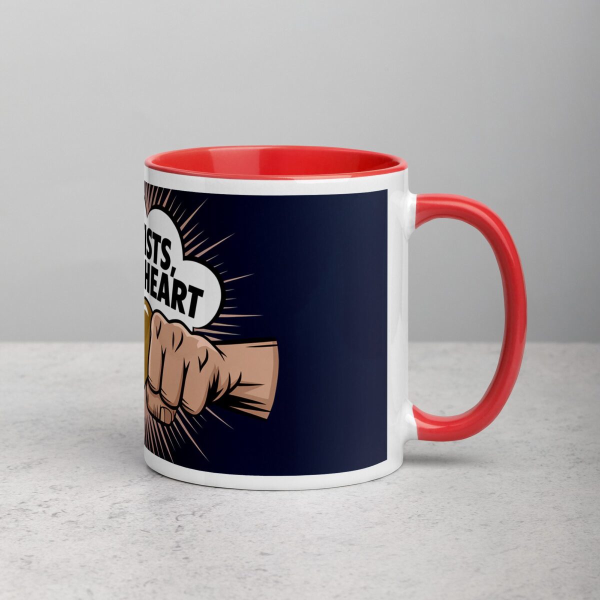 Iron Fists, Golden Heart Boxing Mug - Image 9