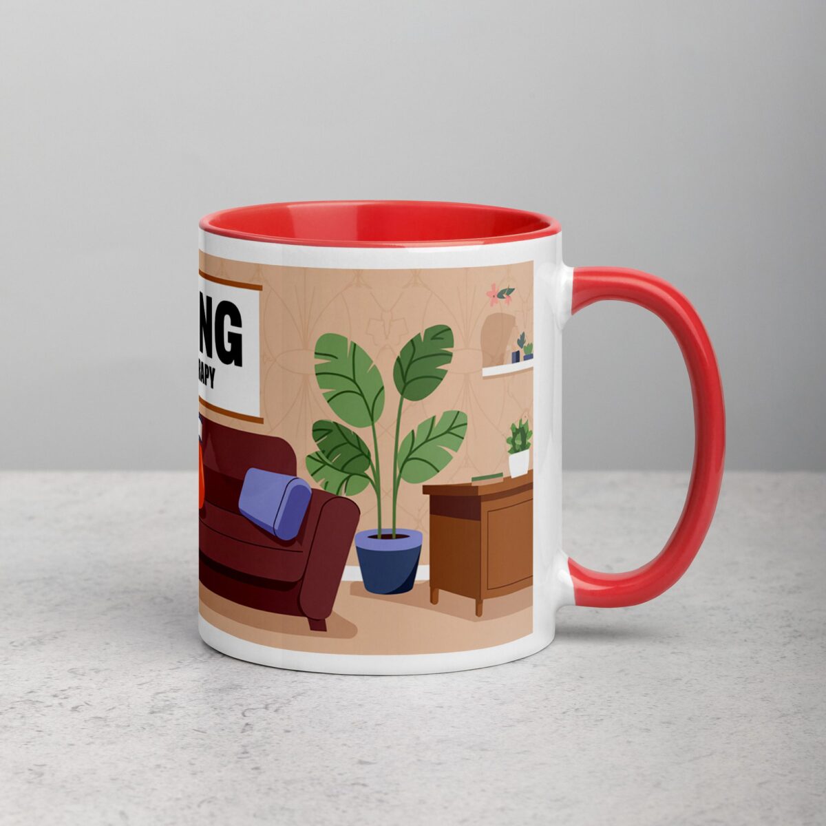 Boxing is My Therapy Coffee Mug & Tea Cup - Image 9