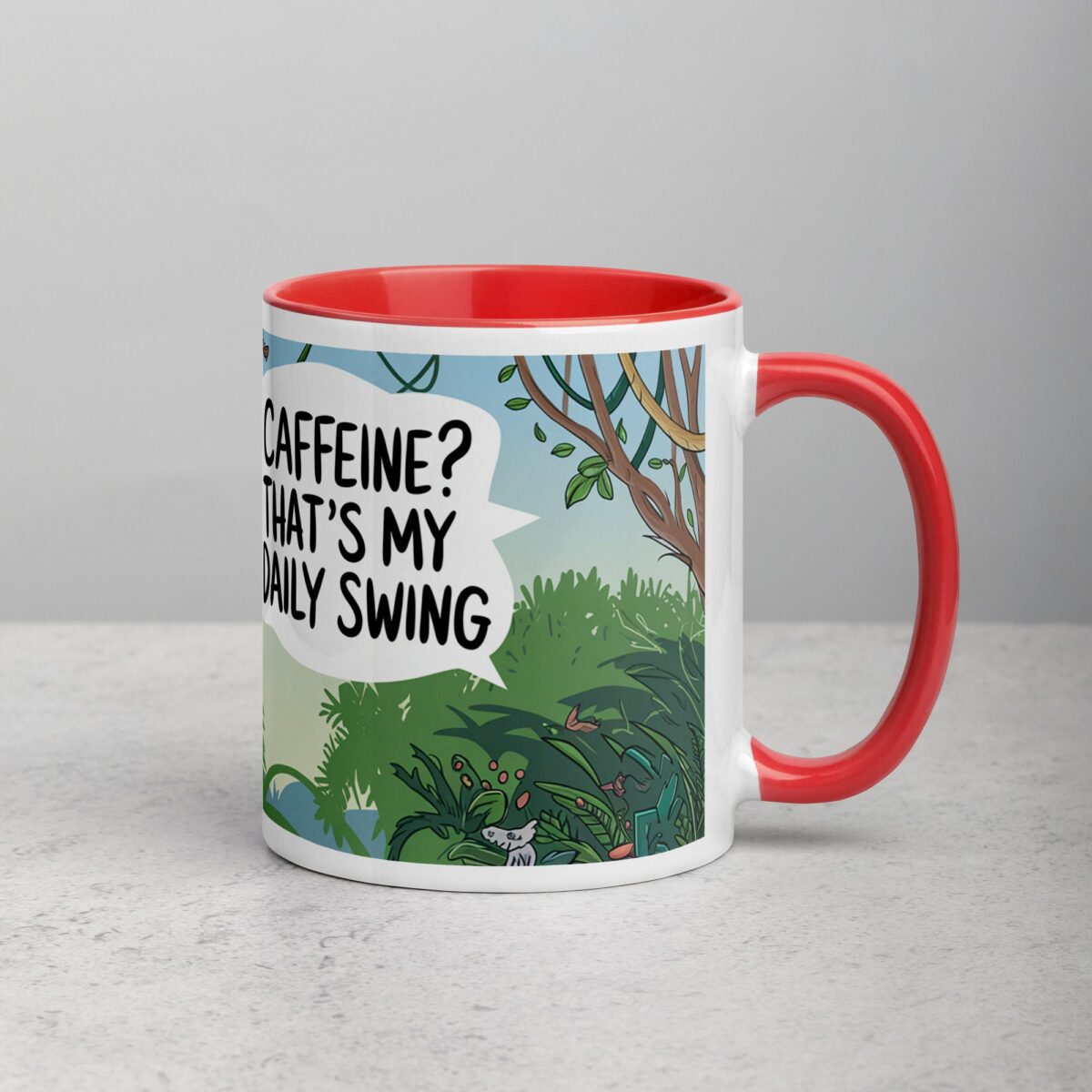 Caffeine? That’s My Daily Swing Monkey Mug - Image 9