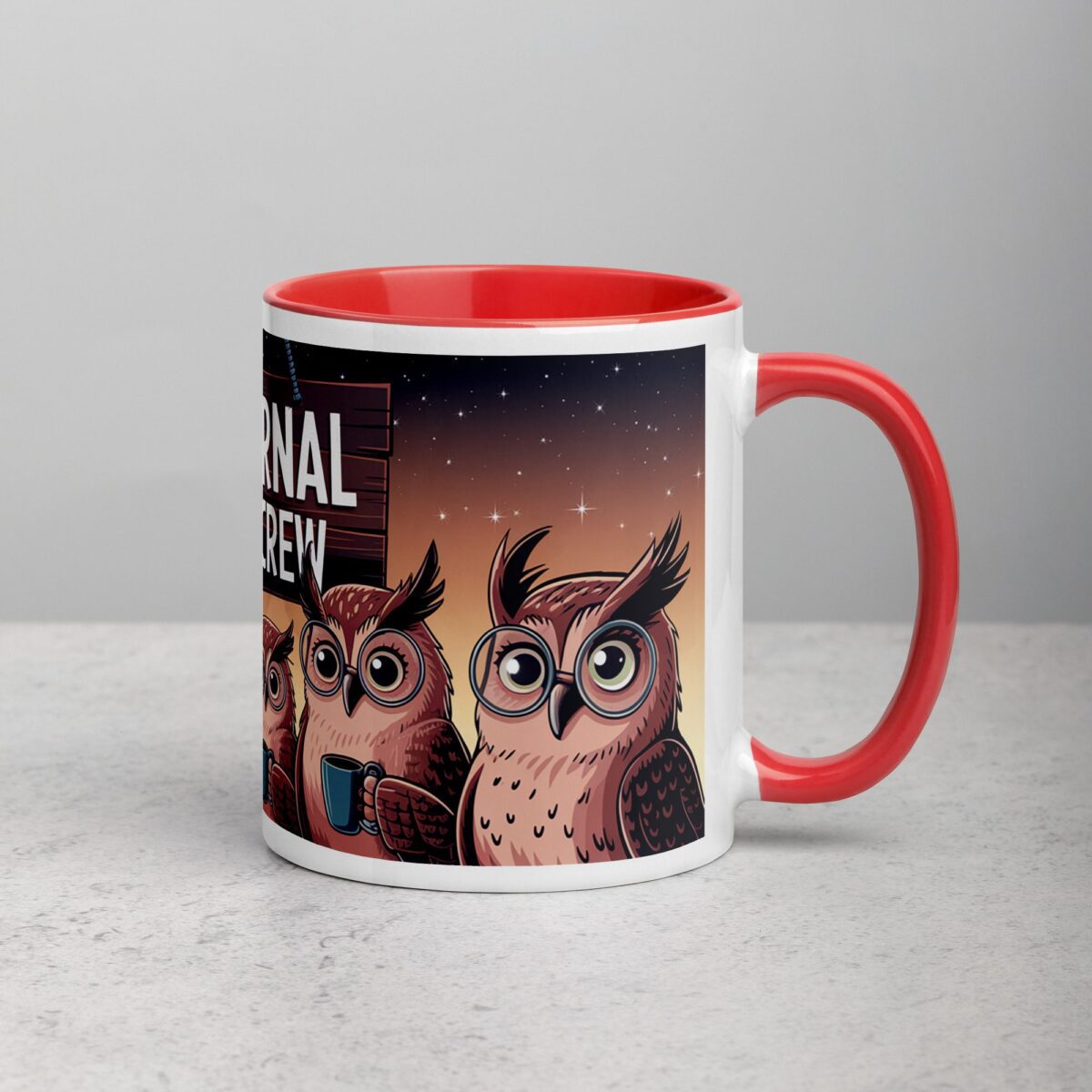 Nocturnal Brew Crew Owl Mug - Image 9