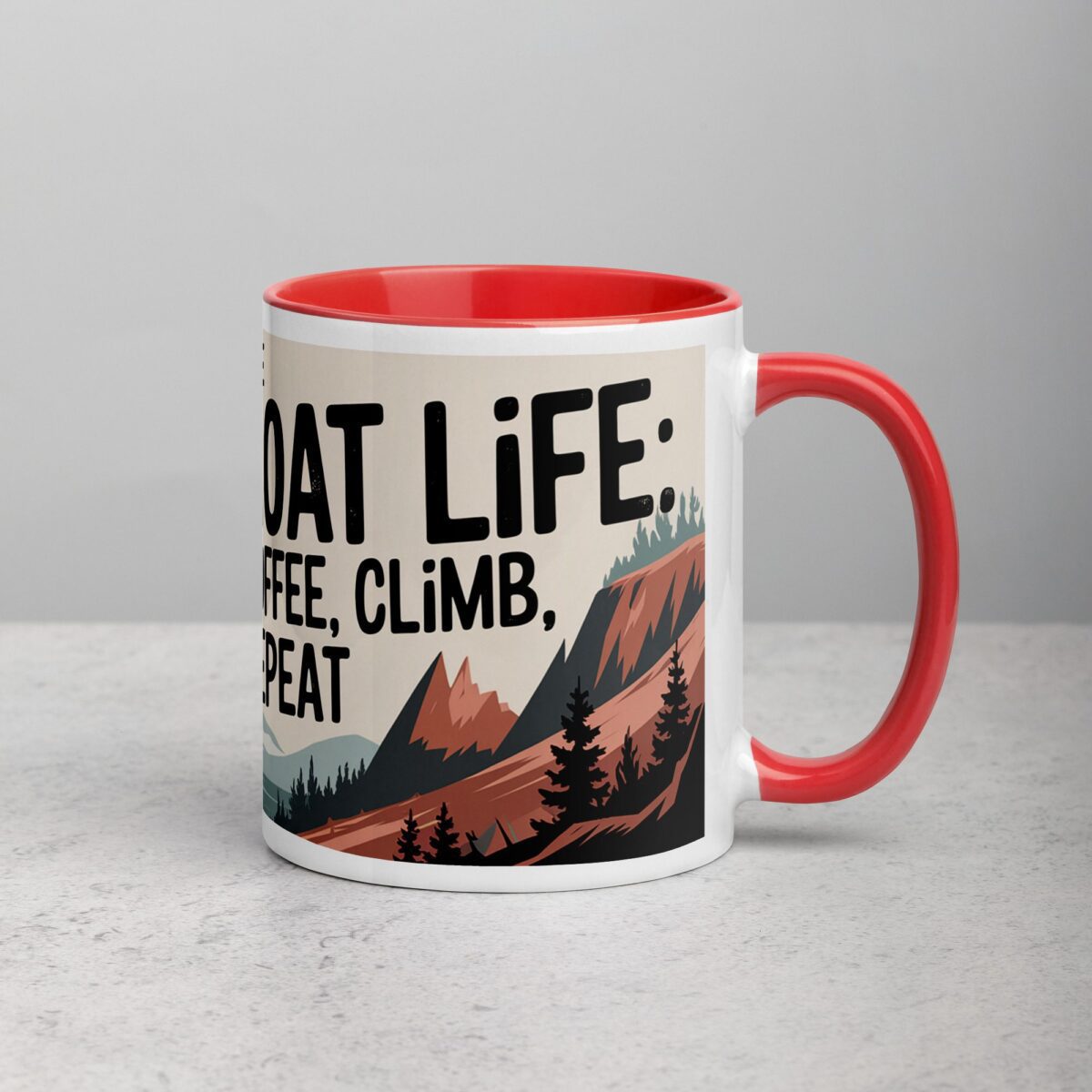 The Goat Life: Coffee, Climb, Repeat Mug - Image 9