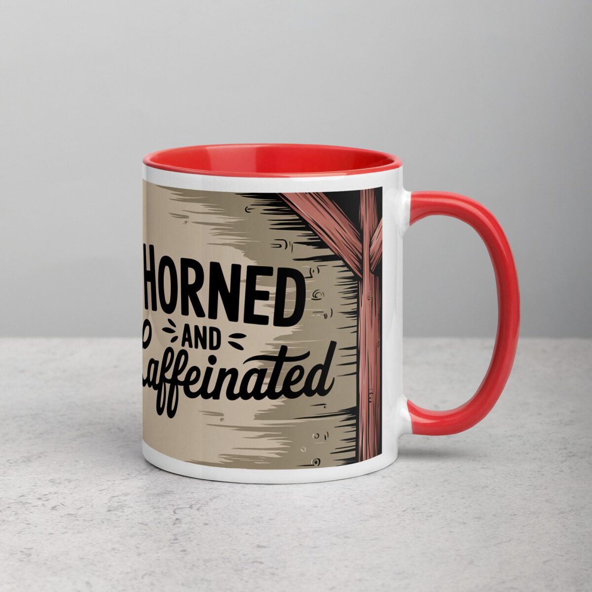 Horned and Caffeinated Goat Coffee Mug - Image 9