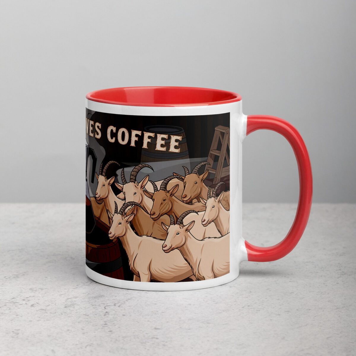 Goat Herd Loves Coffee Mug - Image 9