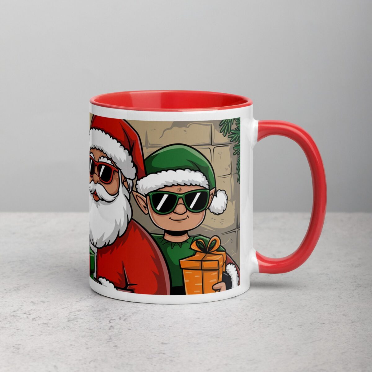 Gangsta Wrapper Christmas Santa Mug - Image 9