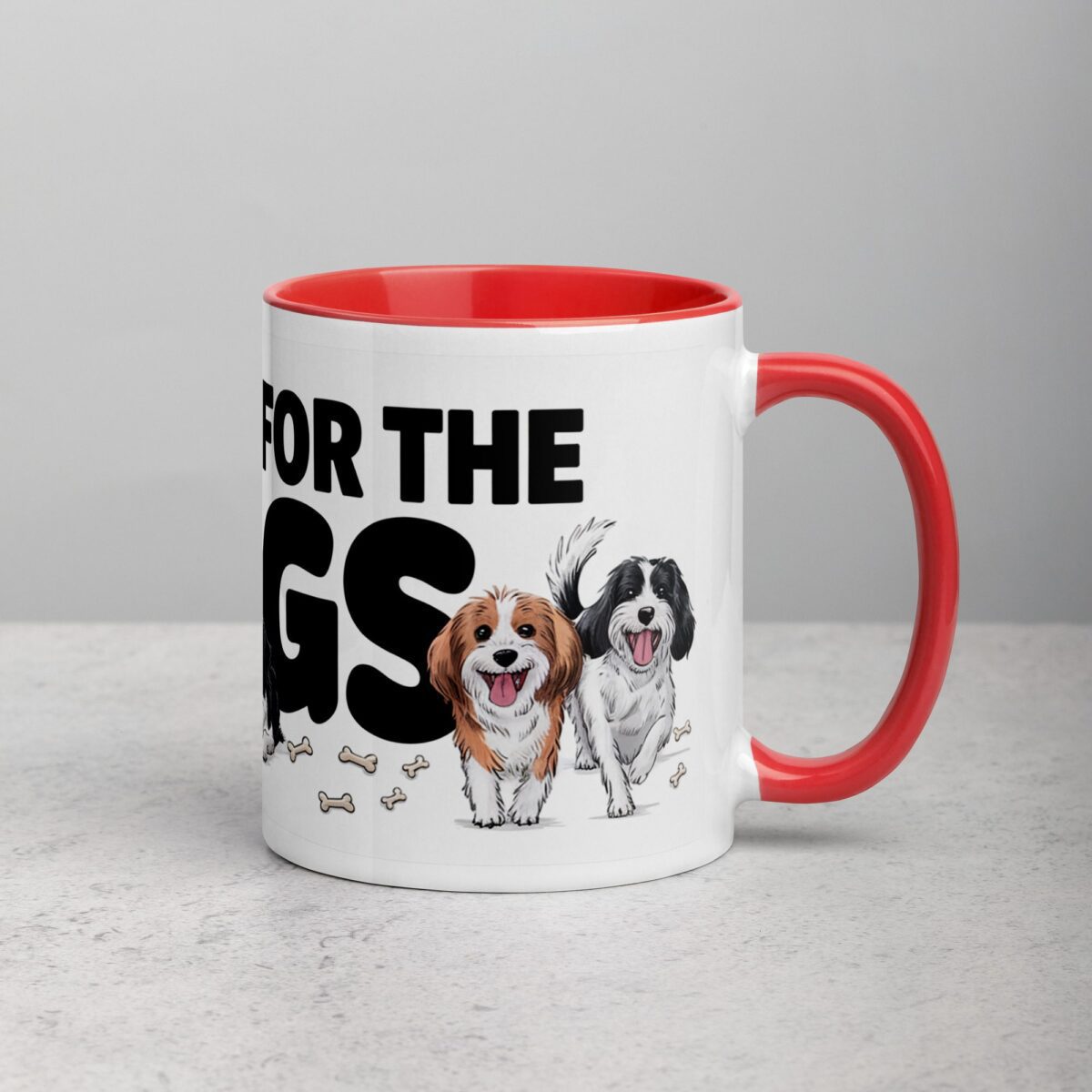 I’m Here for the Dogs Coffee Mug - Image 9
