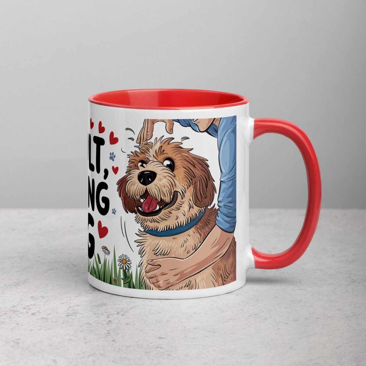 Can’t Adult, Busy Petting My Dog Mug - Image 9