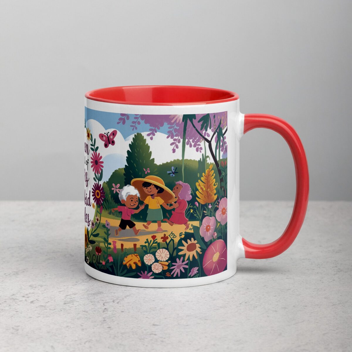 My Garden Is Full of Flowers and Grandkid Giggles Mug - Image 9