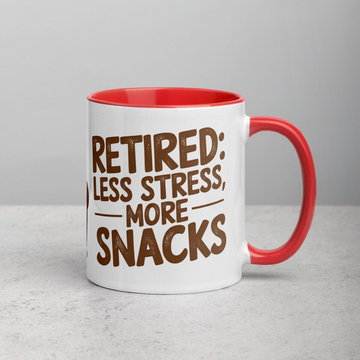 Retired: Less Stress, More Snacks Coffee Mug - Image 9