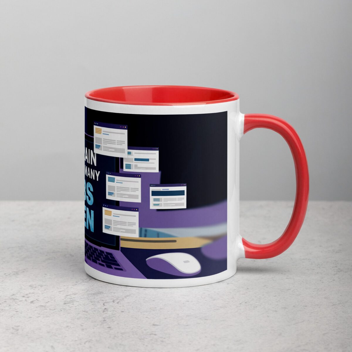 My Brain Has Too Many Tabs Open Sarcastic Mug - Image 9