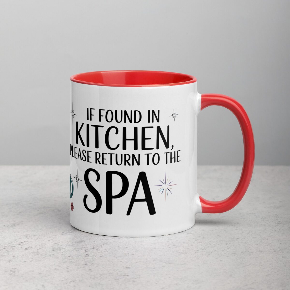 If Found in Kitchen, Please Return to the Spa Wife Mug - Image 9