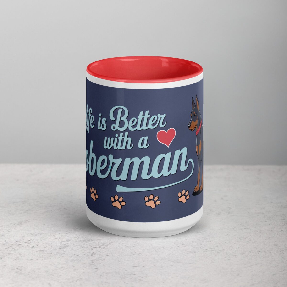 Life Is Better with a Doberman Coffee Mug & Tea Cup - Image 10