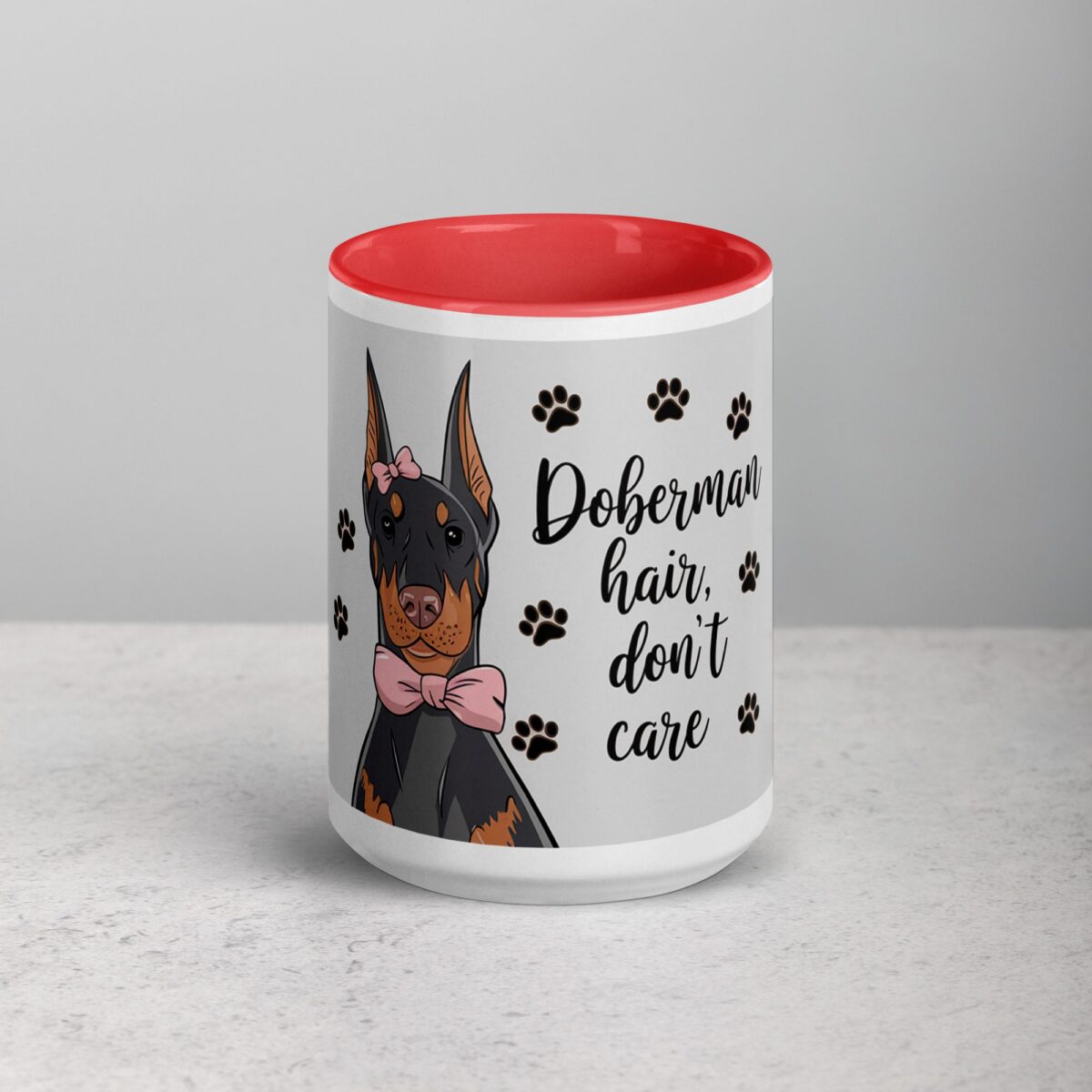 Doberman Hair, Don’t Care Coffee Mug - Image 10