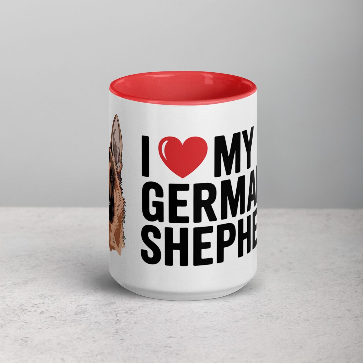 I ❤️ My German Shepherd Coffee Mug & Tea Cup - Image 10