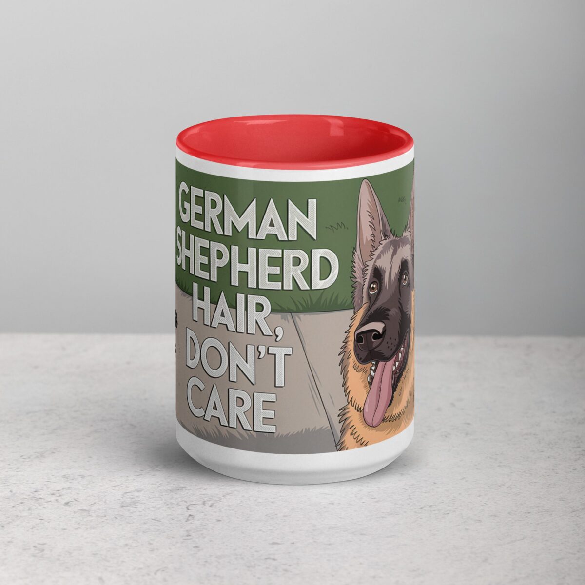 German Shepherd Hair, Don’t Care Coffee Mug - Image 10