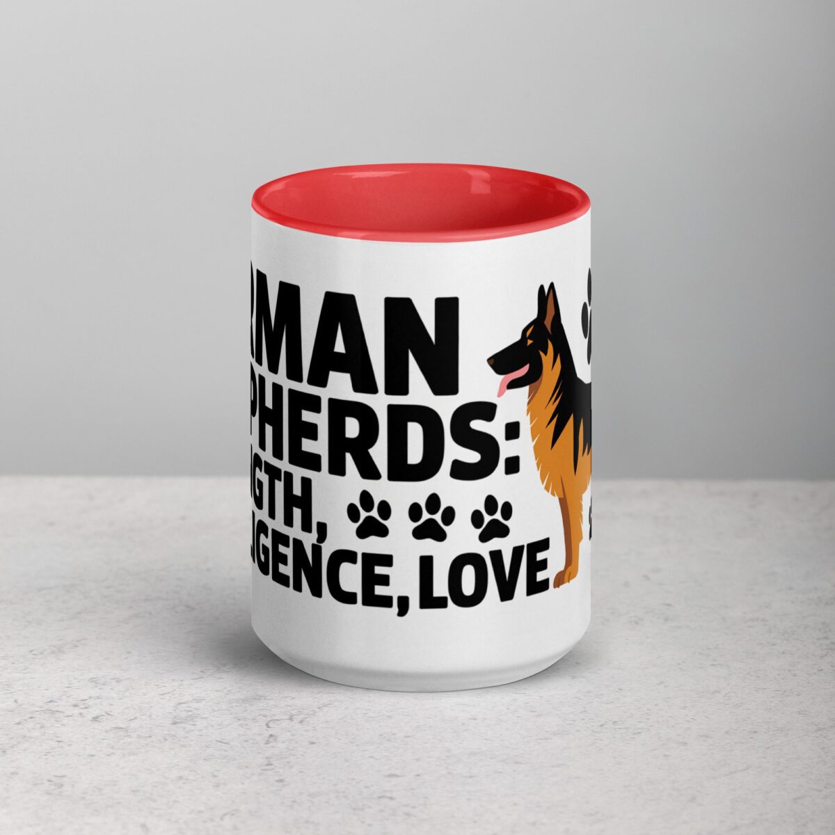 German Shepherds: Strength, Intelligence, Love Mug - Image 10