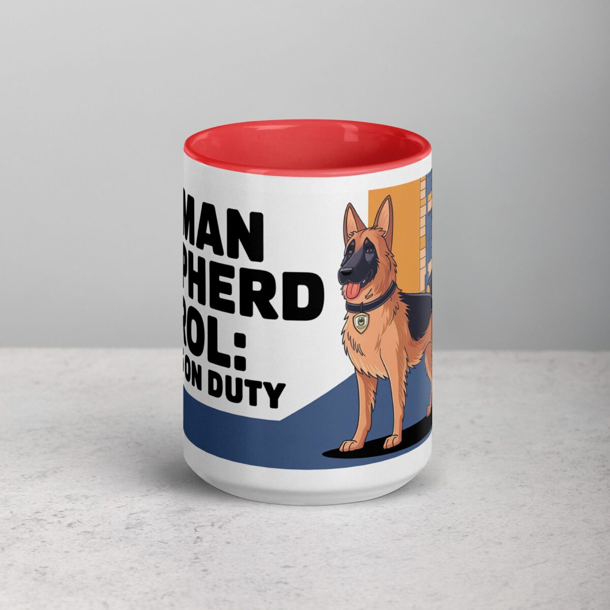 German Shepherd Patrol: Always on Duty Coffee Mug - Image 10