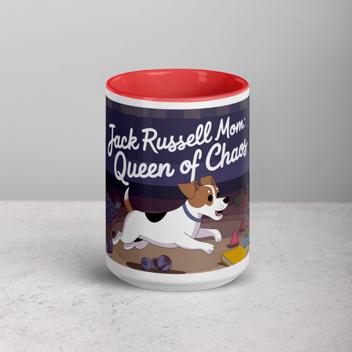 Jack Russell Mom: Queen of Chaos Coffee Mug - Image 10