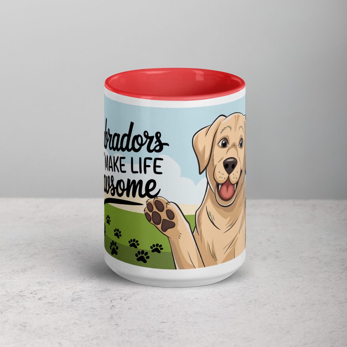 Labradors Make Life Pawsome Coffee Mug - Image 10
