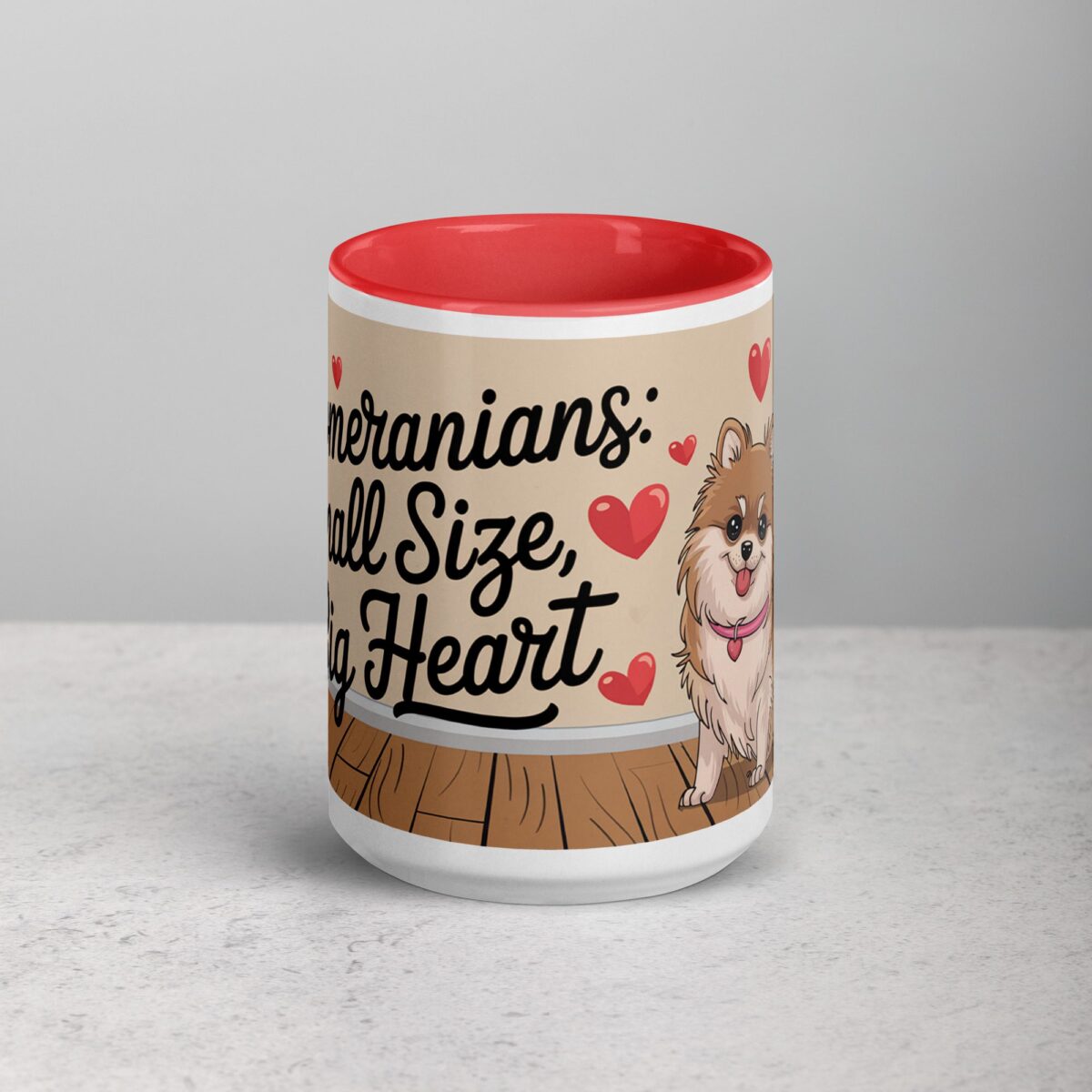 Pomeranians: Small Size, Big Heart Coffee Mug - Image 10