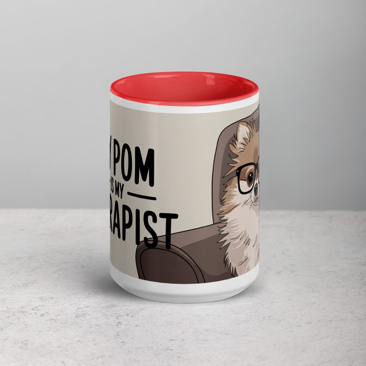My Pom Is My Therapist Coffee Mug - Image 10
