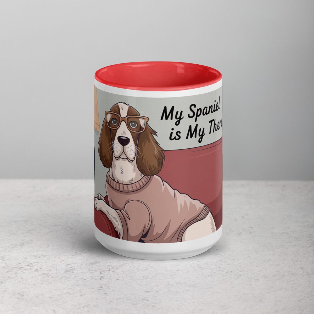My Spaniel Is My Therapist Coffee Mug - Image 10