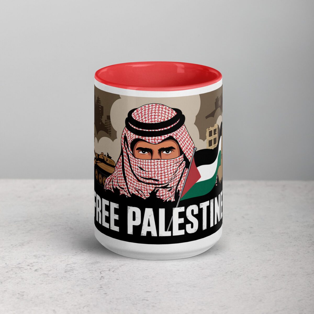 Free Palestine Freedom Fighter Mug - Image 10