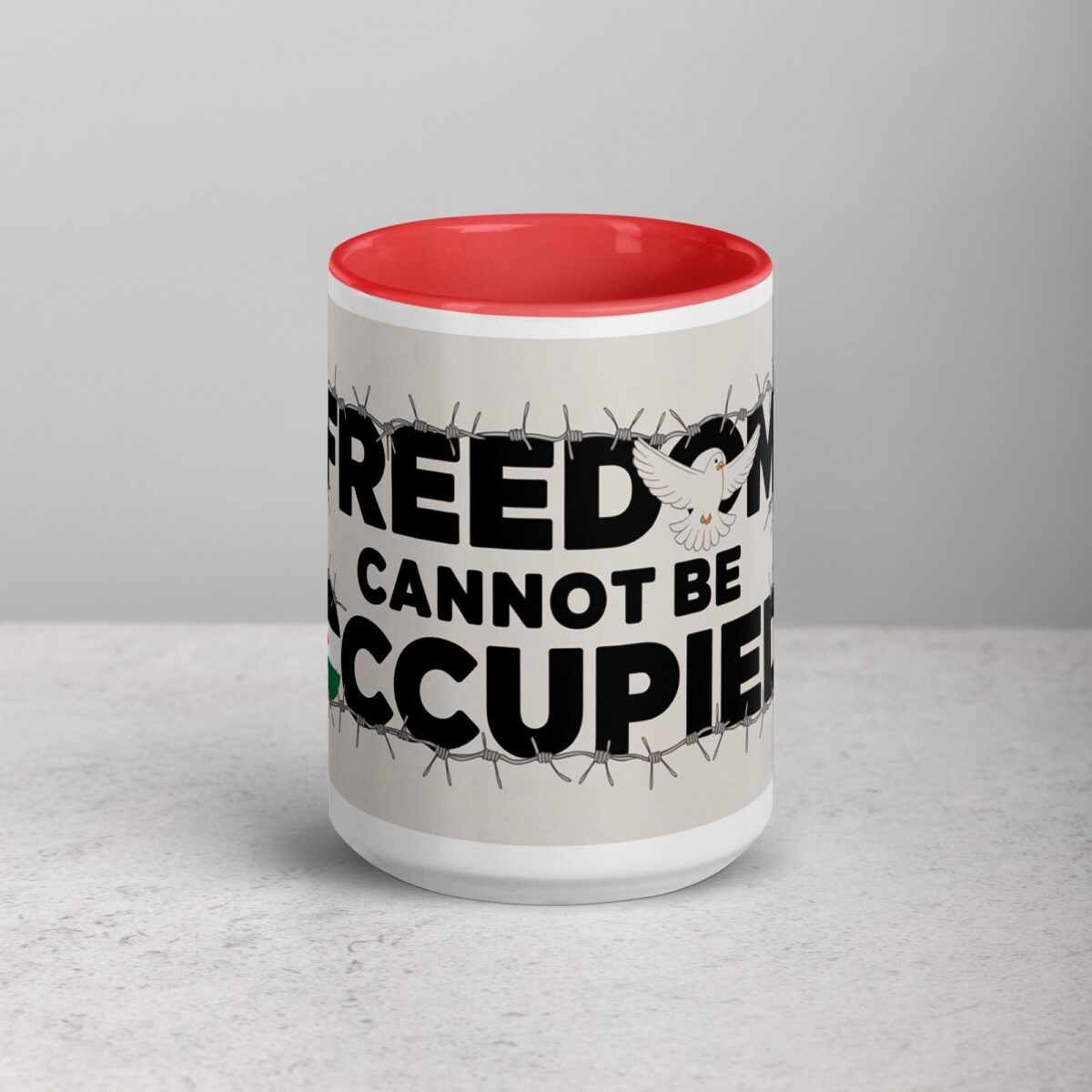 Freedom Cannot Be Occupied Palestine Mug - Image 10