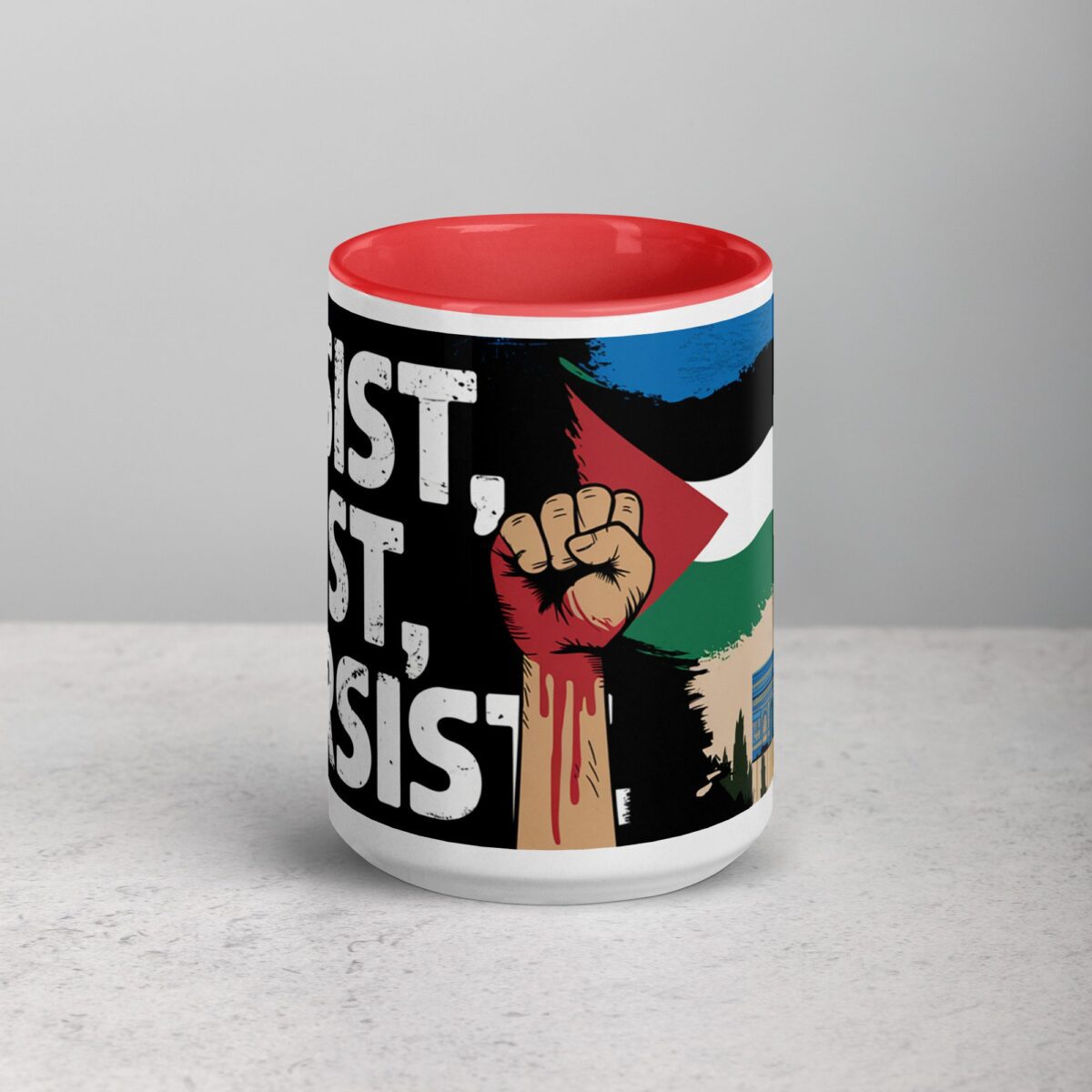 Resist, Exist, Persist Palestine Mug - Image 10