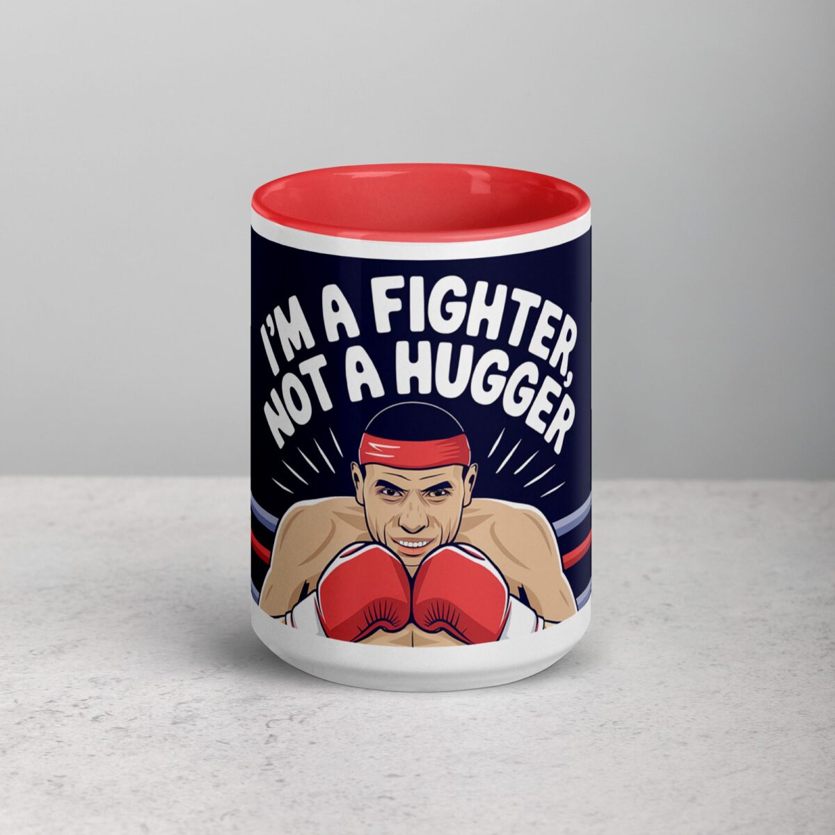 I’m a Fighter, Not a Hugger Boxing Mug - Image 10