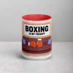 Boxing is My Therapy Coffee Mug & Tea Cup - Image 10