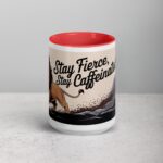 Stay Fierce, Stay Caffeinated Lion Coffee Mug - Image 10