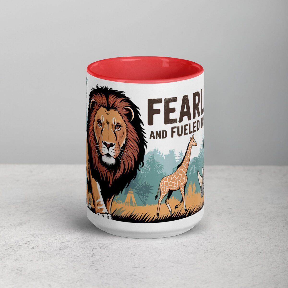 Fearless and Fueled by Coffee Lion Mug - Image 10