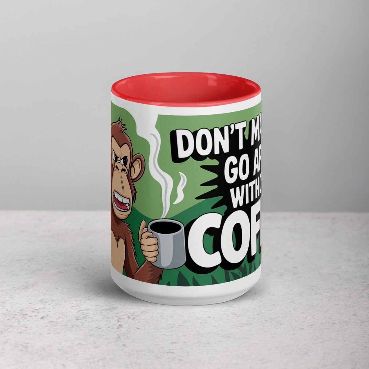 Don’t Make Me Go Ape Without Coffee Mug - Image 10