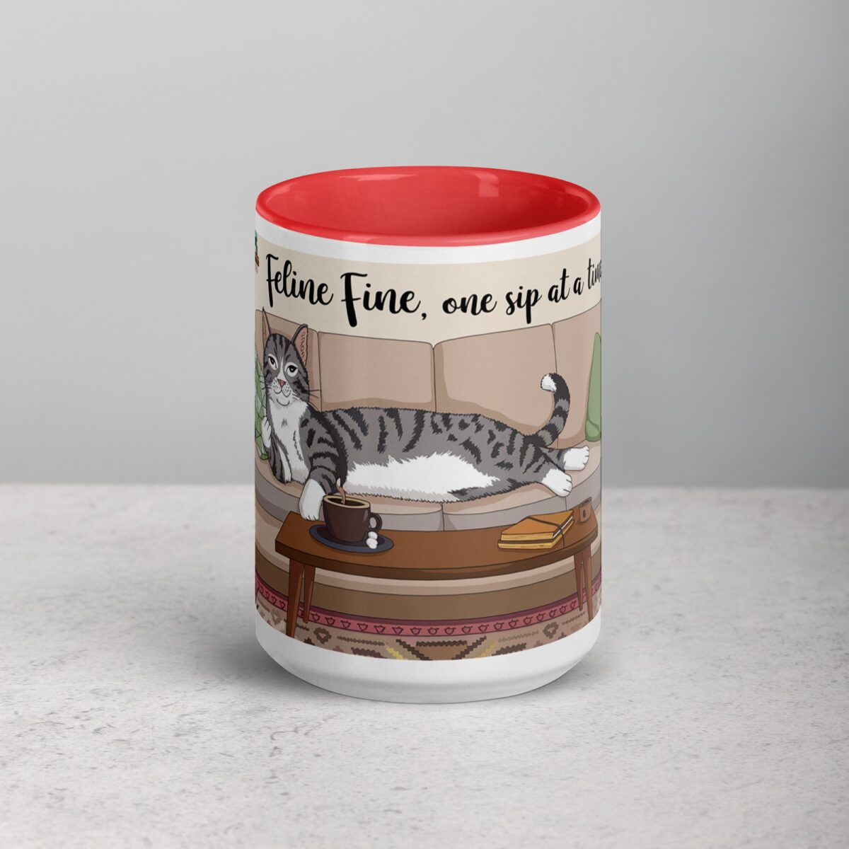 Feline Fine, One Sip at a Time Cat Mug - Image 10