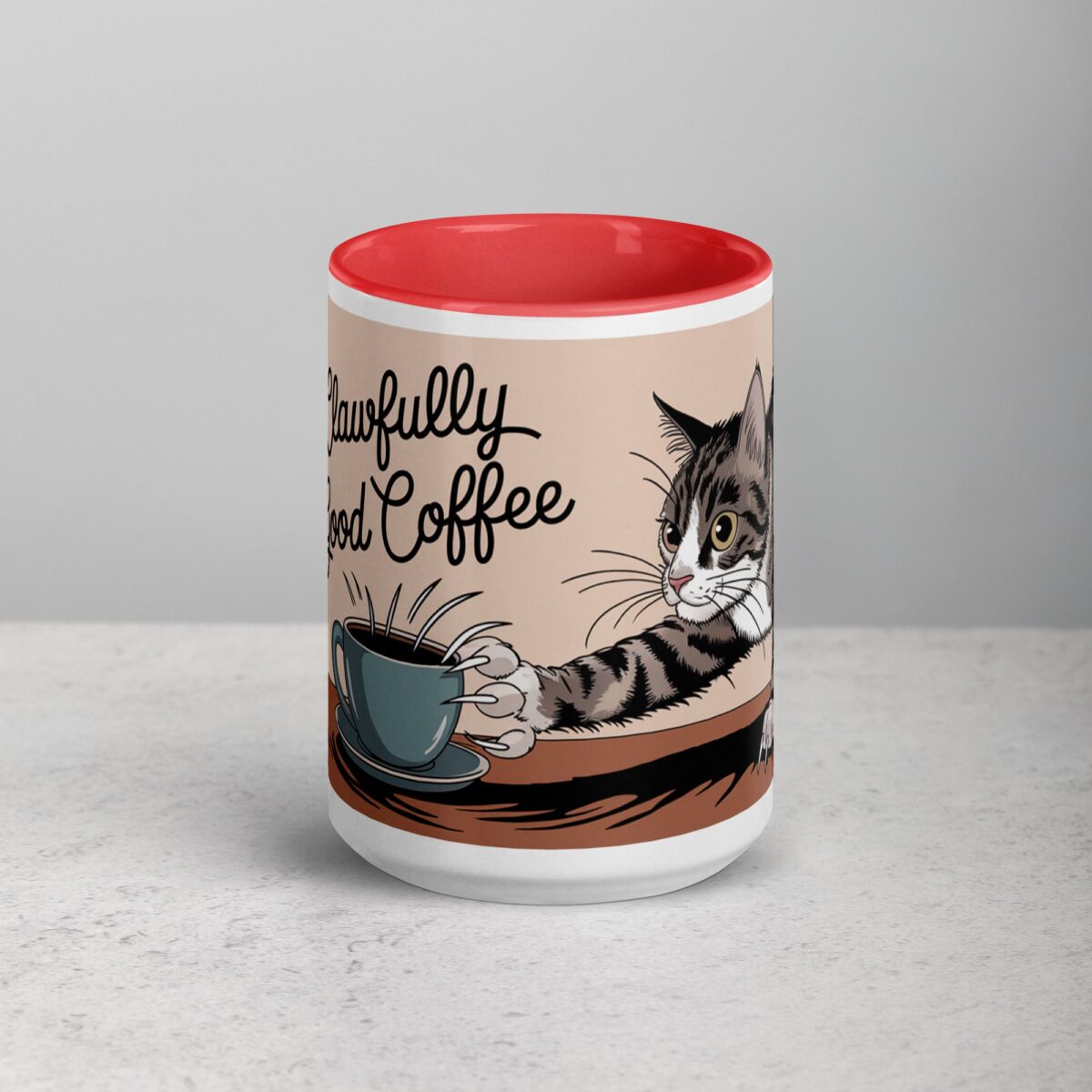 Clawfully Good Coffee Cat Mug - Image 10