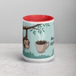 Hang in There, Coffee’s Coming! Monkey Mug - Image 10